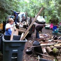 Loading Dennis' 7 cubic yard truck. This was the first load.