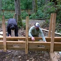 Preparing swing set posts