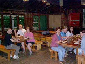 Dining in Kitsap Cabin Dining in Kitsap Cabin