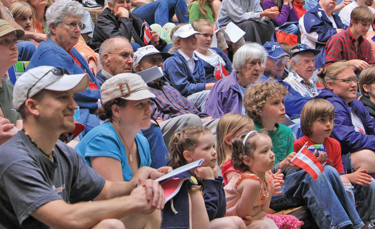 Audience enjoying Sound of Music at the Kitsap Forest Theater, 2010